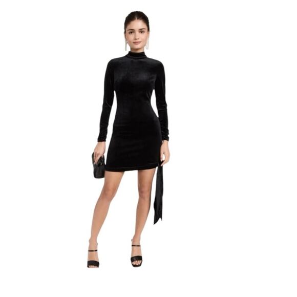 NWOT Likely Black Velvet Welcox Mini Dress – Sz 2 - Picture 2 of 11